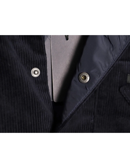 Prada Corduroy Jacket with Pocket Triangle Label,Prada