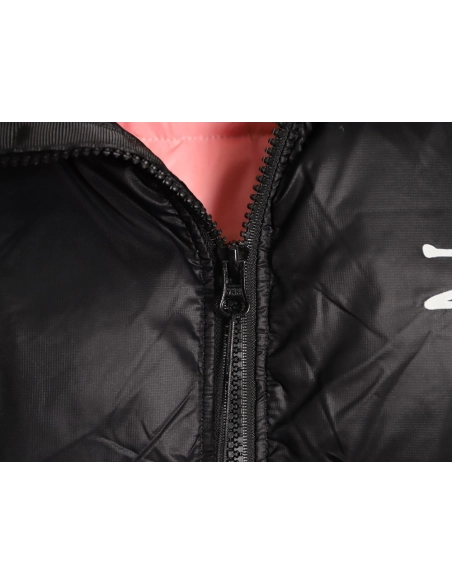 Stussy solid color zip-up hooded down jacket,Stussy