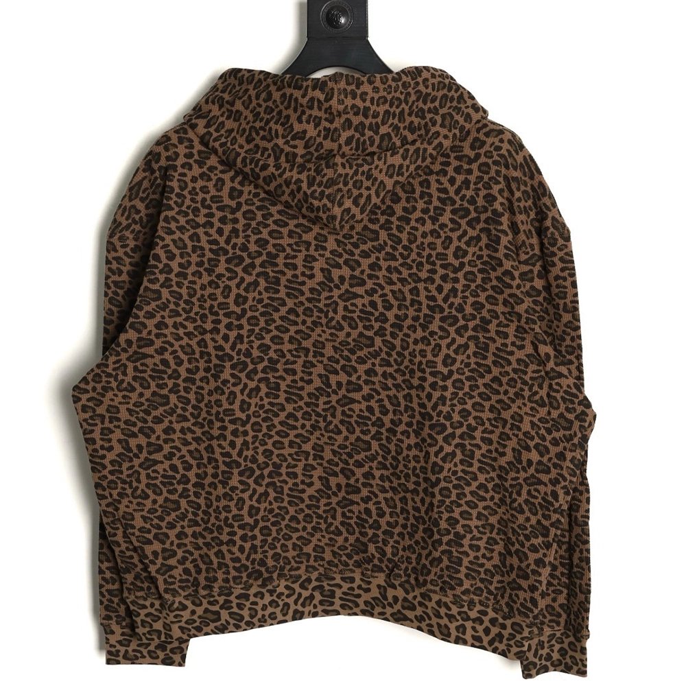 Supreme Leopard Print Waffle Hooded Jacket,Supreme