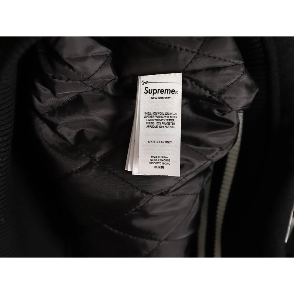 Supreme chenille appliqu¨¦ pattern captains sleeve baseball jersey,Supreme