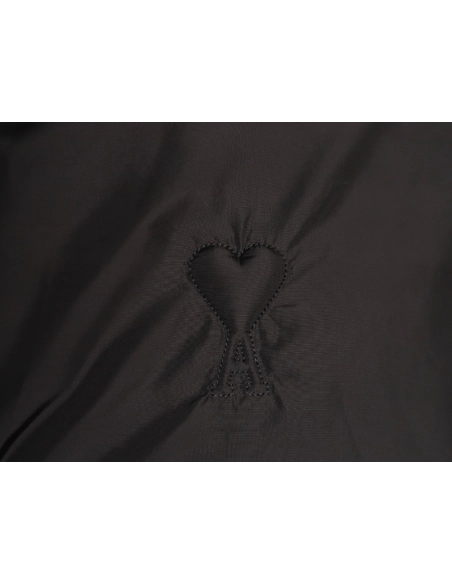 Ami Embossed Heart Down Vest,Ami