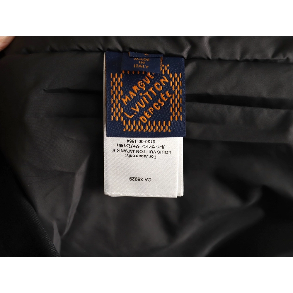 Louis Vuitton monogram embossed work pocket zip-up cotton jacket TSK1,Louis Vuitton