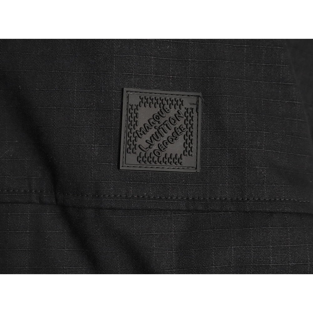 Louis Vuitton monogram embossed work pocket zip-up cotton jacket TSK1,Louis Vuitton