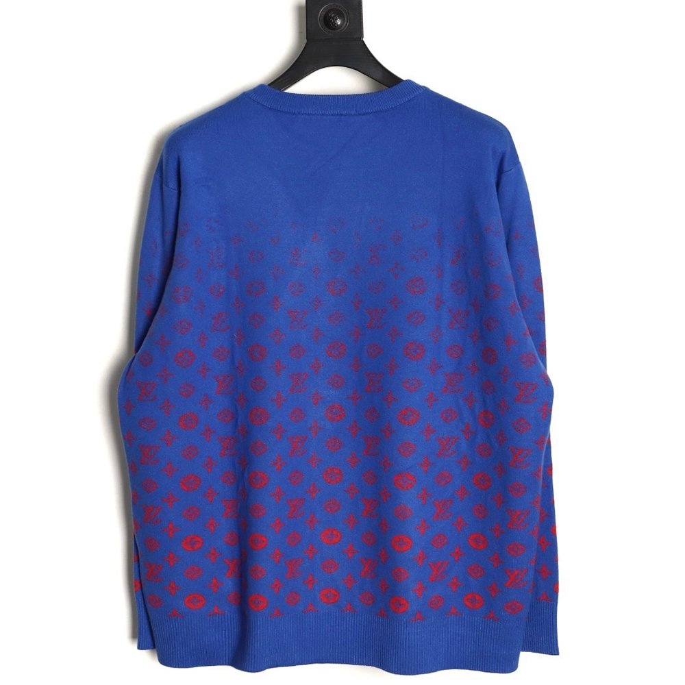 Louis Vuitton all-over starry gradient wool knit sweater,Louis Vuitton