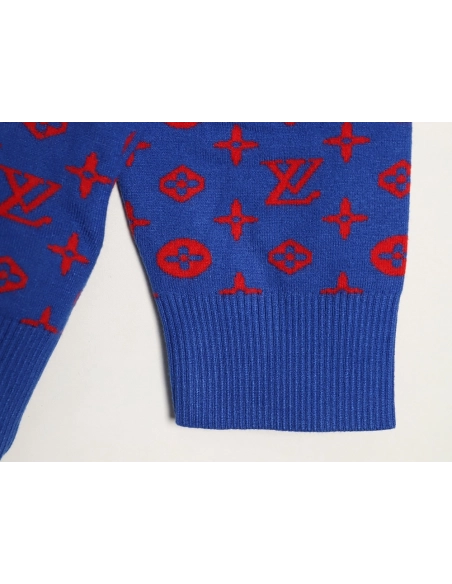 Louis Vuitton all-over starry gradient wool knit sweater,Louis Vuitton
