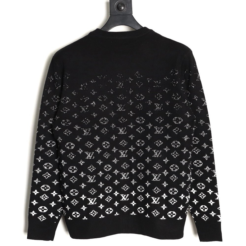 Louis Vuitton all-over starry gradient wool knit sweater TSK1,Louis Vuitton