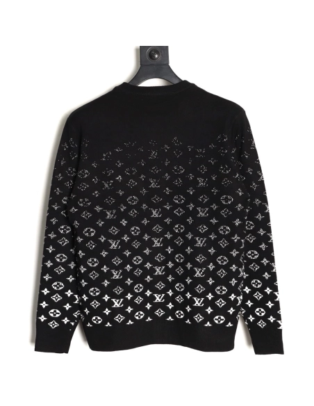 Louis Vuitton all-over starry gradient wool knit sweater TSK1,Louis Vuitton