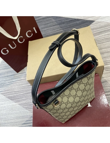 Gucci GG Emblem nano bucket bags 847090 15X18X7.8cm,Gucci Bags,BAGS