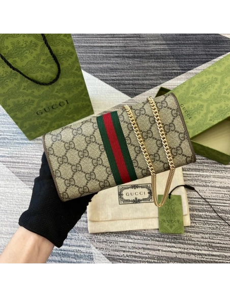Gucci Ophidia GG Supreme canvas chain Bags 546592 19X10X3cm,Gucci Bags,BAGS