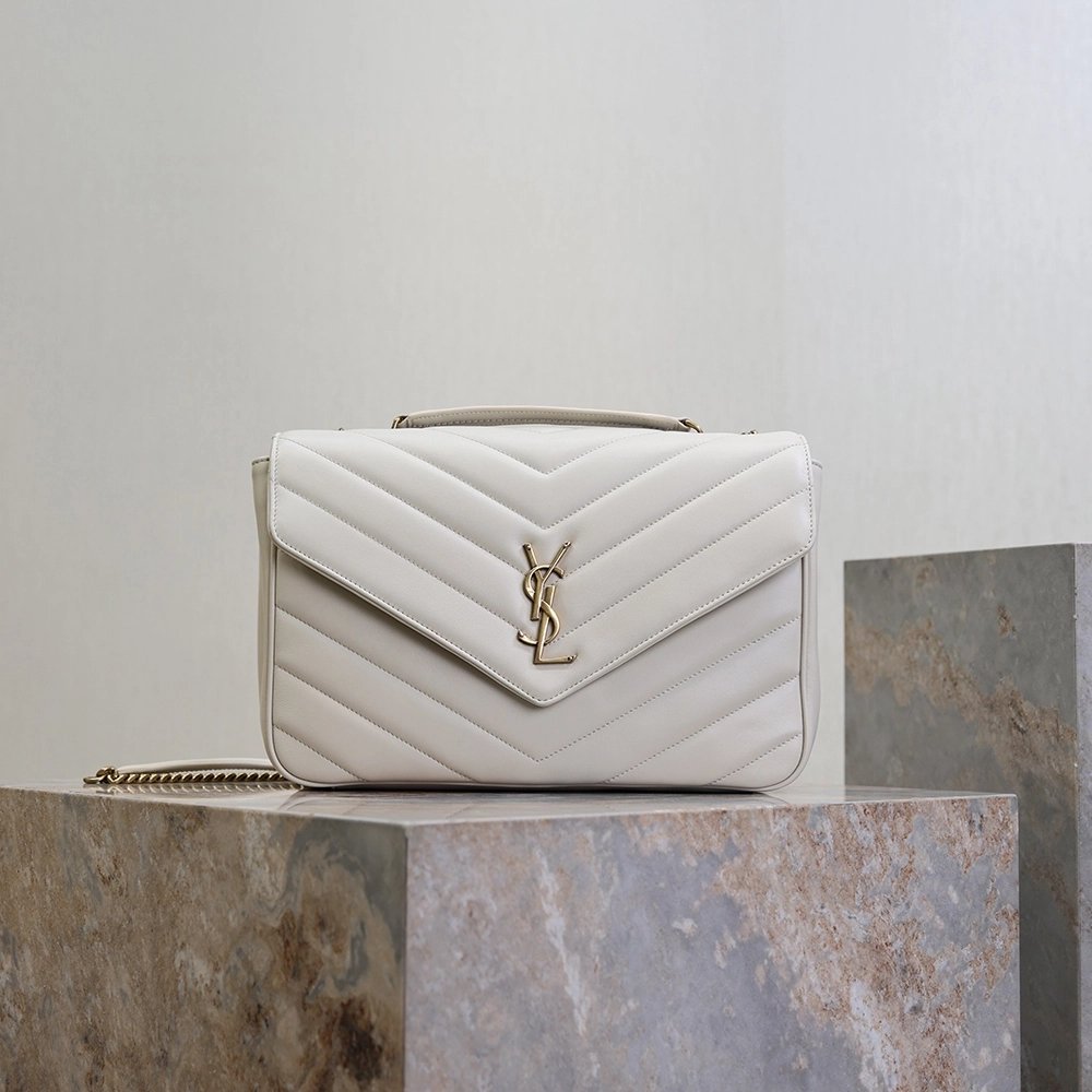 Saint Laurent LOULOU Large Quilted Lambskin Handbag 803541 32X22X10cm,YSL Bags,BAGS