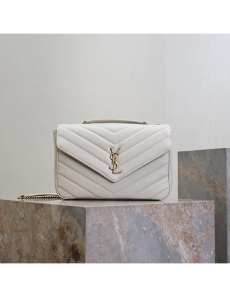 Saint Laurent LOULOU Large Quilted Lambskin Handbag 803541 32X22X10cm,YSL Bags,BAGS