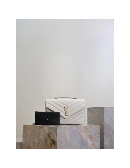 Saint Laurent LOULOU Large Quilted Lambskin Handbag 803541 32X22X10cm,YSL Bags,BAGS