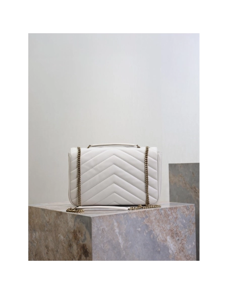 Saint Laurent LOULOU Large Quilted Lambskin Handbag 803541 32X22X10cm,YSL Bags,BAGS