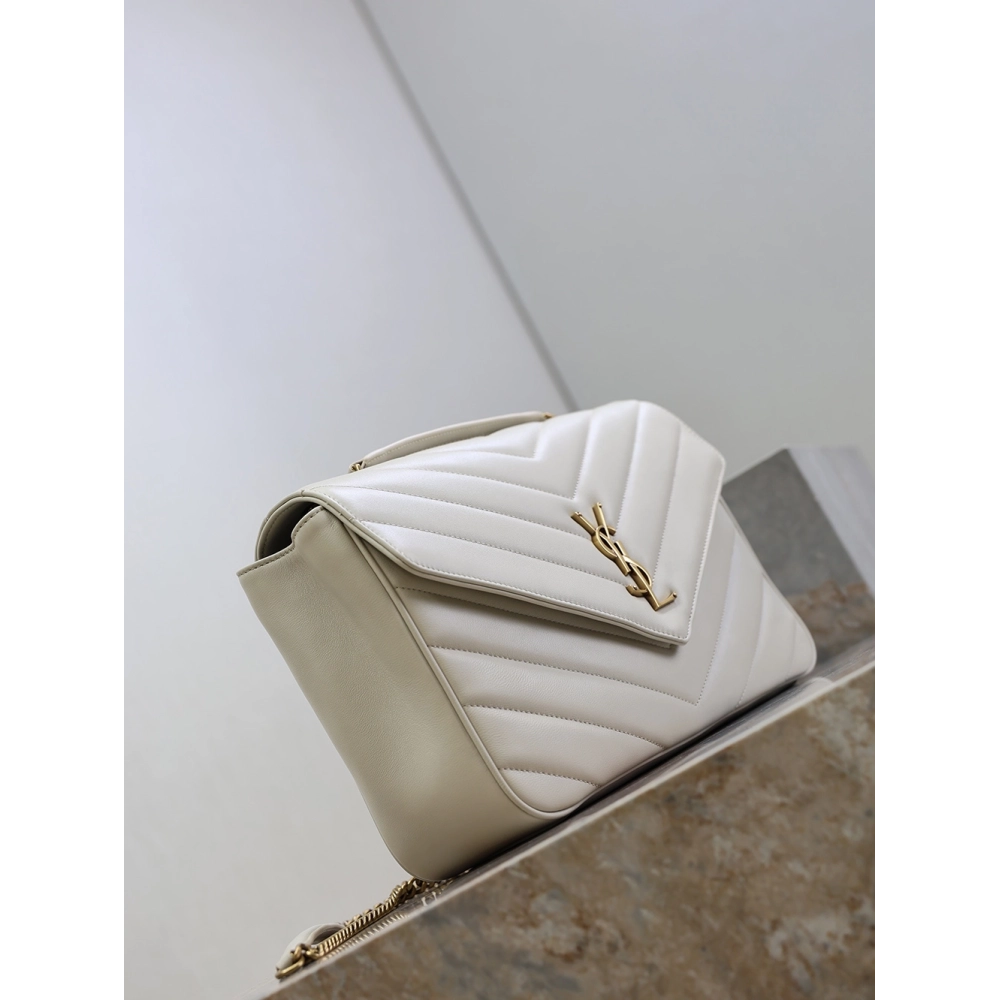 Saint Laurent LOULOU Large Quilted Lambskin Handbag 803541 32X22X10cm,YSL Bags,BAGS