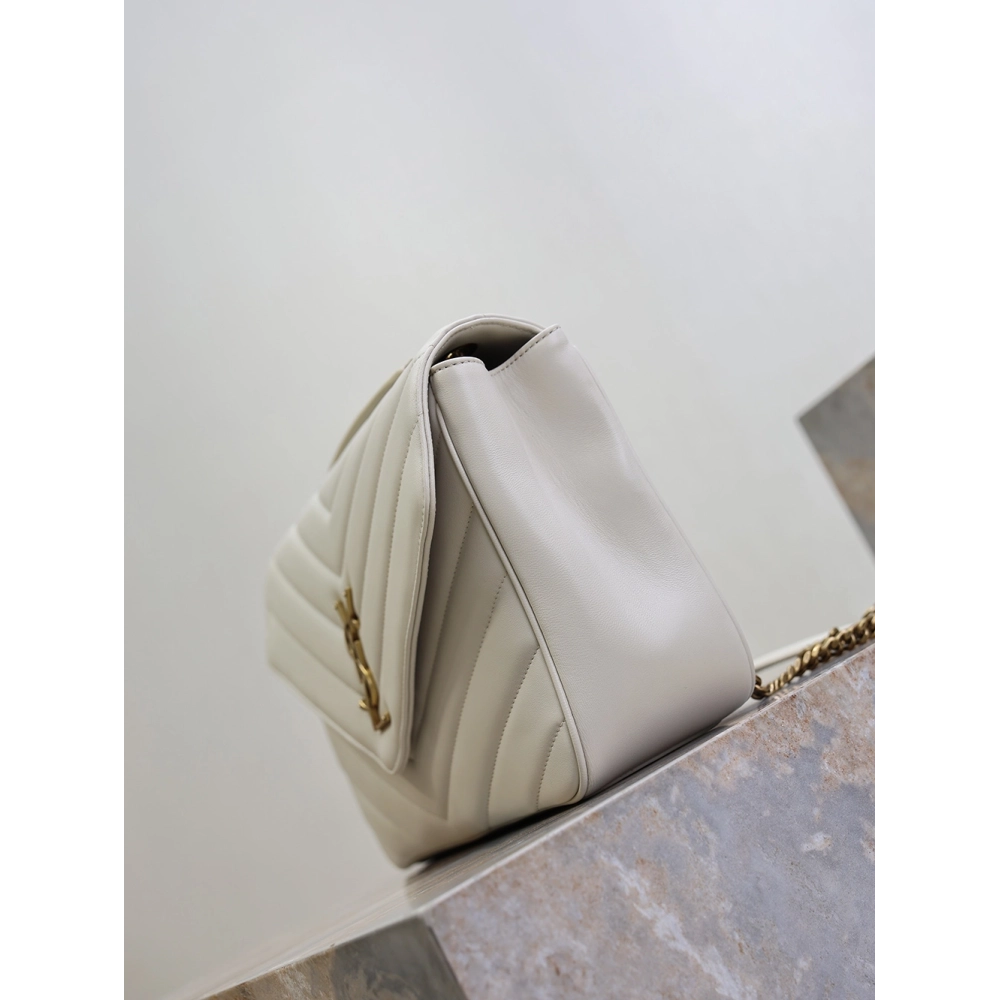 Saint Laurent LOULOU Large Quilted Lambskin Handbag 803541 32X22X10cm,YSL Bags,BAGS