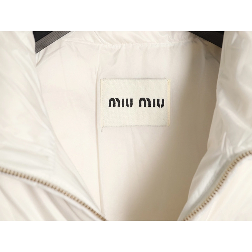 Miu Miu plaid short down jacket,Miu Miu Jacket,Jacket,APPAREL