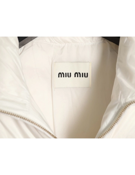 Miu Miu plaid short down jacket,Miu Miu Jacket,Jacket,APPAREL