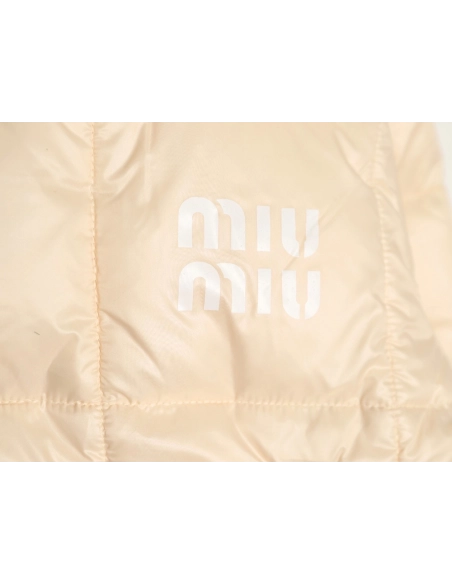 Miu Miu plaid short down jacket,Miu Miu Jacket,Jacket,APPAREL