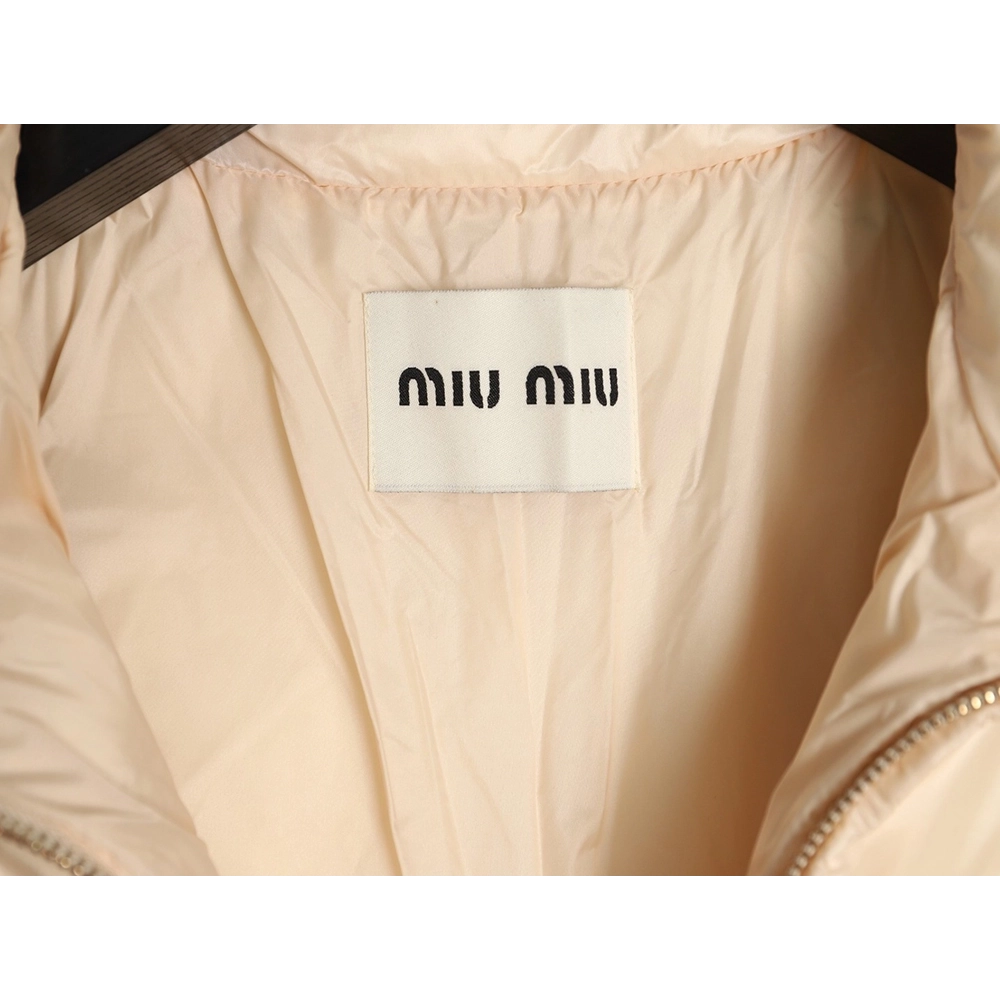Miu Miu plaid short down jacket,Miu Miu Jacket,Jacket,APPAREL