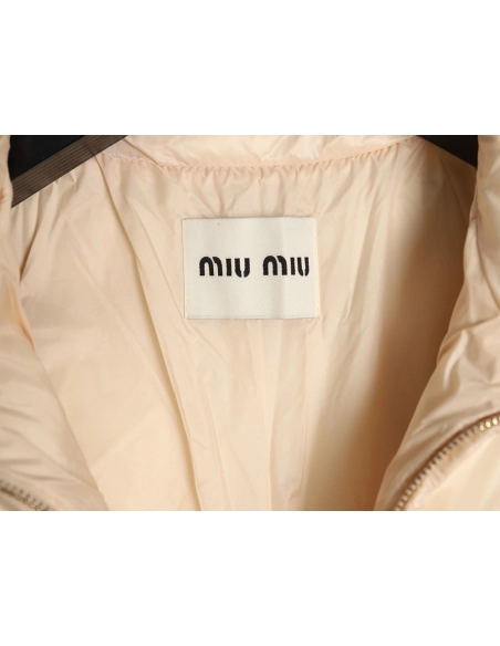 Miu Miu plaid short down jacket,Miu Miu Jacket,Jacket,APPAREL