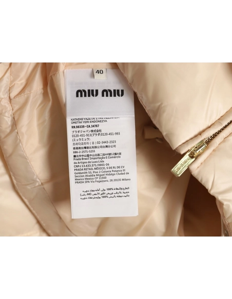 Miu Miu plaid short down jacket,Miu Miu Jacket,Jacket,APPAREL