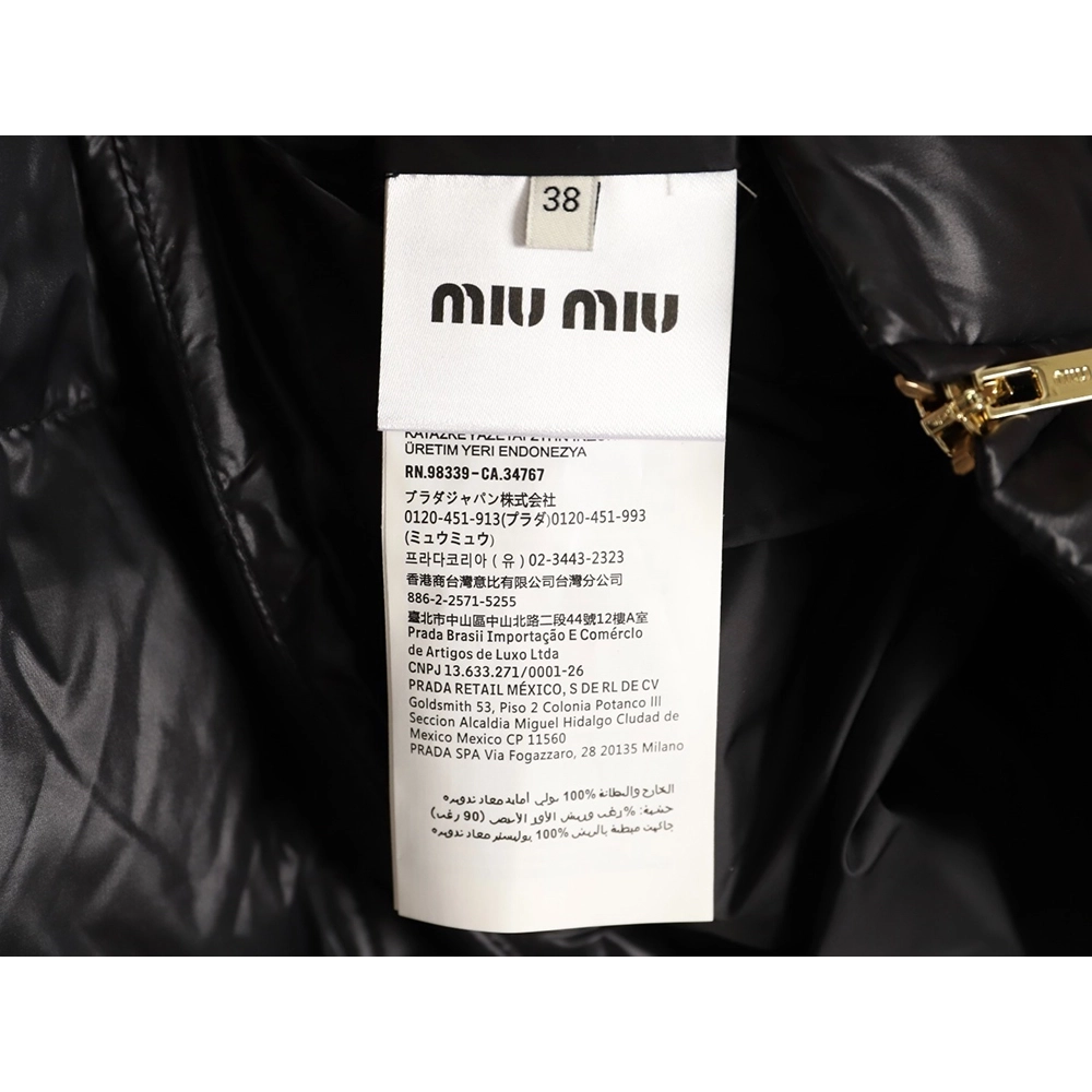 Miu Miu plaid short down jacket,Miu Miu Jacket,Jacket,APPAREL