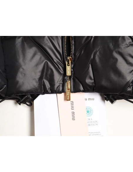 Miu Miu plaid short down jacket,Miu Miu Jacket,Jacket,APPAREL