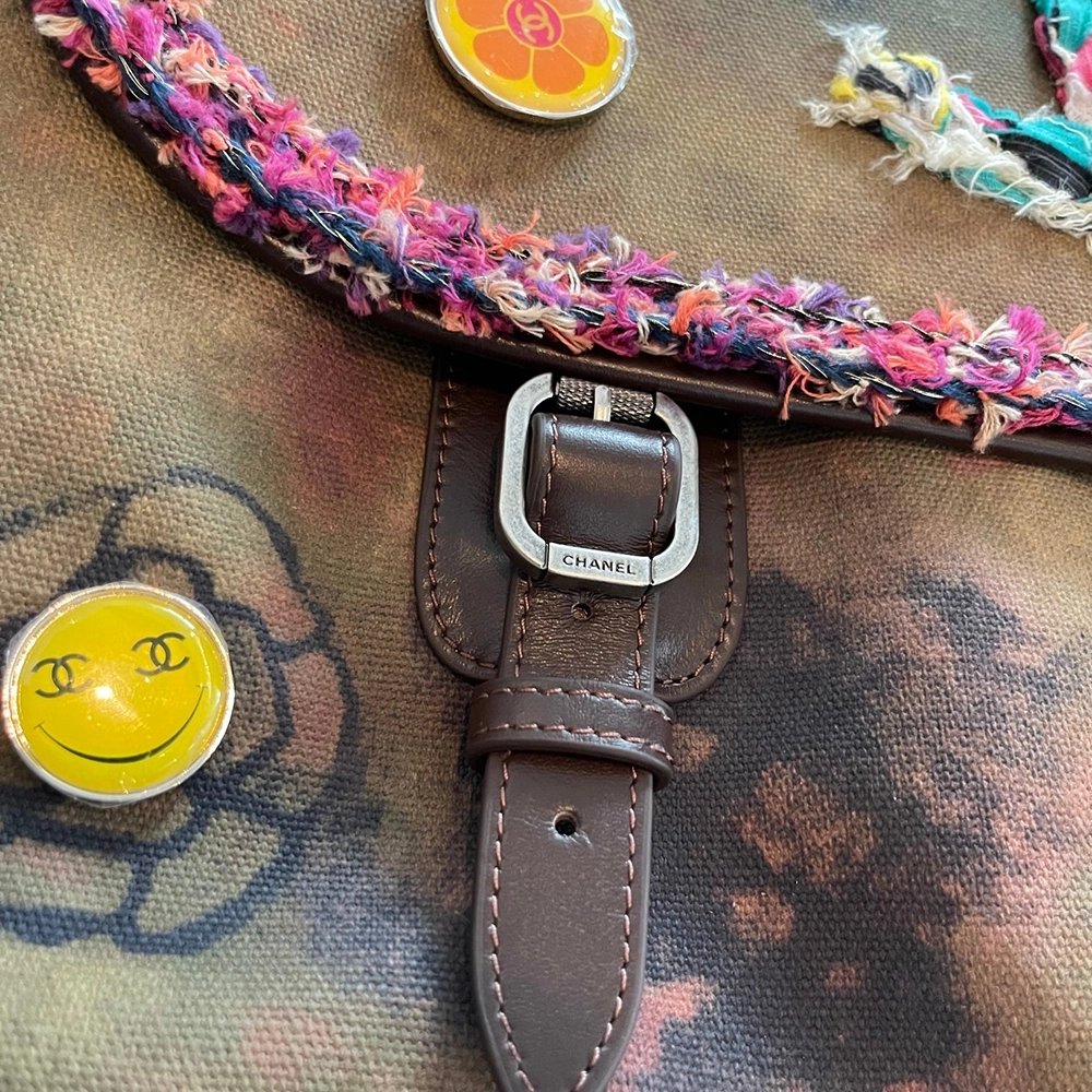 Chanel Graffiti Washed Toile Large Messenger A92790 42X30X13cm,Chanel Bags,BAGS