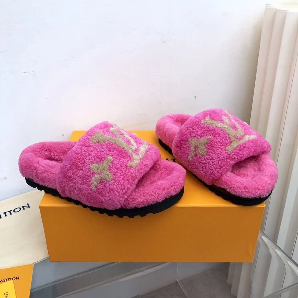 Louis Vuitton Shearling Paseo Mule 1A8VFJ,Louis Vuitton Slides,LOUIS VUITTON Sneakers,More Brands