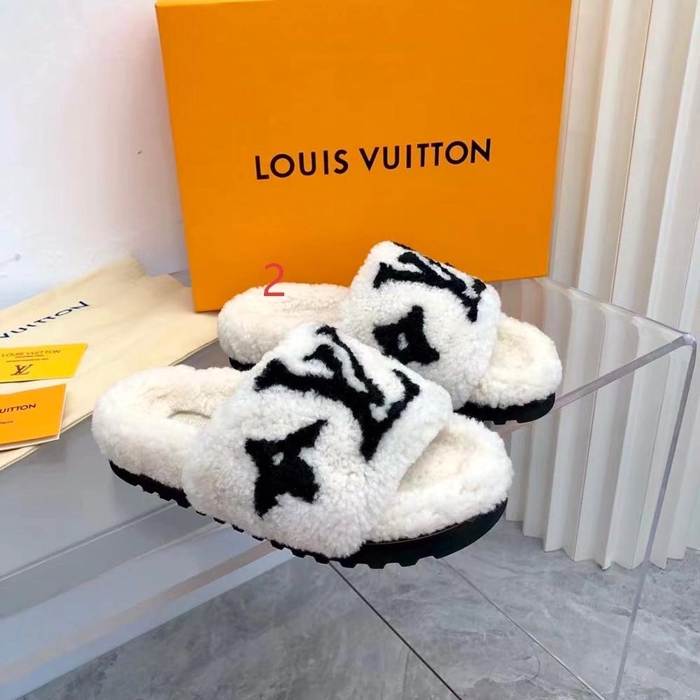 Louis Vuitton Shearling Paseo Mule 1A8VFJ,Louis Vuitton Slides,LOUIS VUITTON Sneakers,More Brands