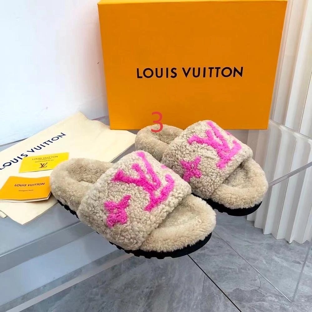 Louis Vuitton Shearling Paseo Mule 1A8VFJ,Louis Vuitton Slides,LOUIS VUITTON Sneakers,More Brands