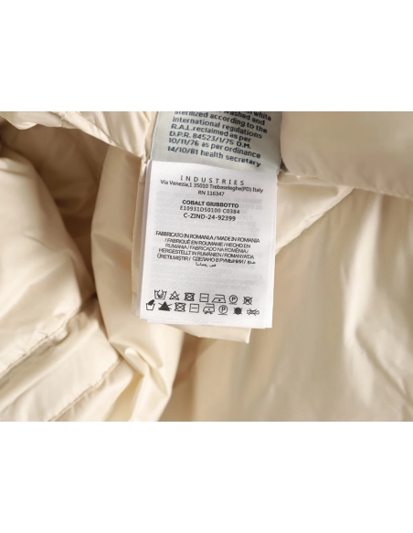 Moncler patchwork lambswool belted down jacket,Moncler Jacket,Jacket,APPAREL