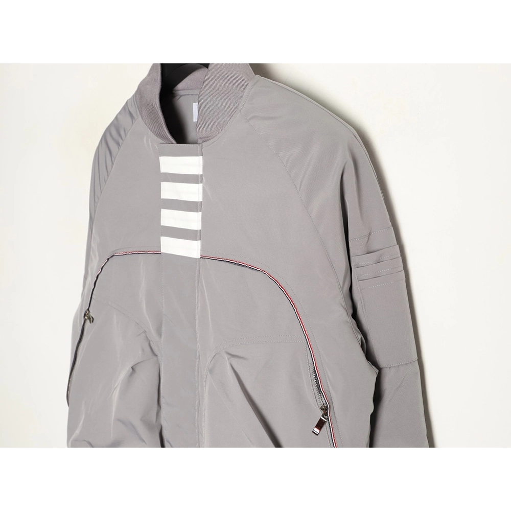 Thom Browne FourBar Baseball Jacket,Thom Browne Jacket,Jacket,APPAREL