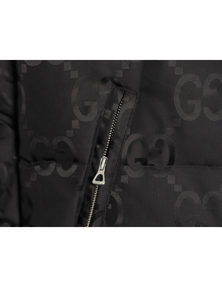 Gucci monogram jacquard monogram allover print down jacket coat,Gucci Jacket,Jacket,APPAREL