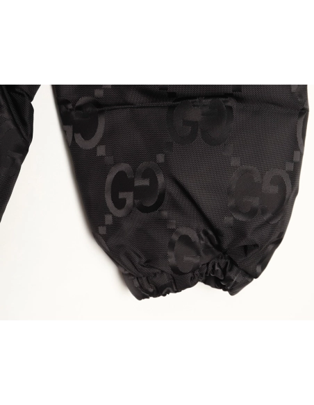 Gucci monogram jacquard monogram allover print down jacket coat,Gucci Jacket,Jacket,APPAREL