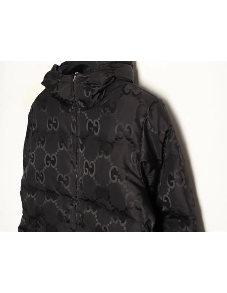 Gucci monogram jacquard monogram allover print down jacket coat,Gucci Jacket,Jacket,APPAREL