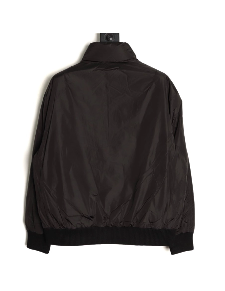 Prada fleece jacket with double flap pockets,Prada Jacket,Jacket,APPAREL
