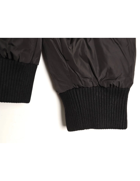 Prada fleece jacket with double flap pockets,Prada Jacket,Jacket,APPAREL