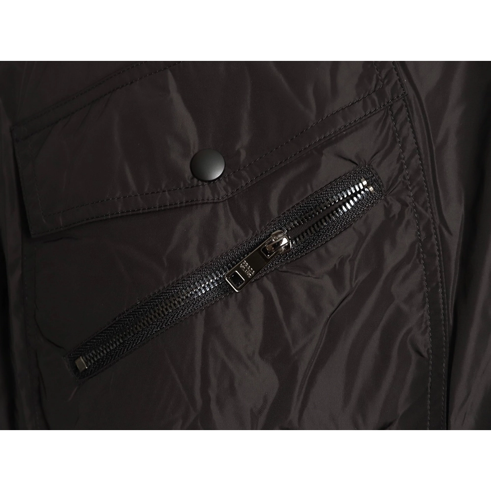 Prada fleece jacket with double flap pockets,Prada Jacket,Jacket,APPAREL
