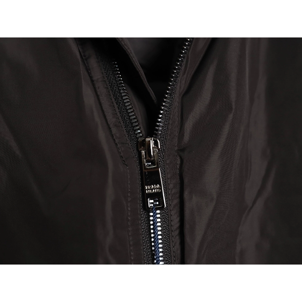 Prada fleece jacket with double flap pockets,Prada Jacket,Jacket,APPAREL