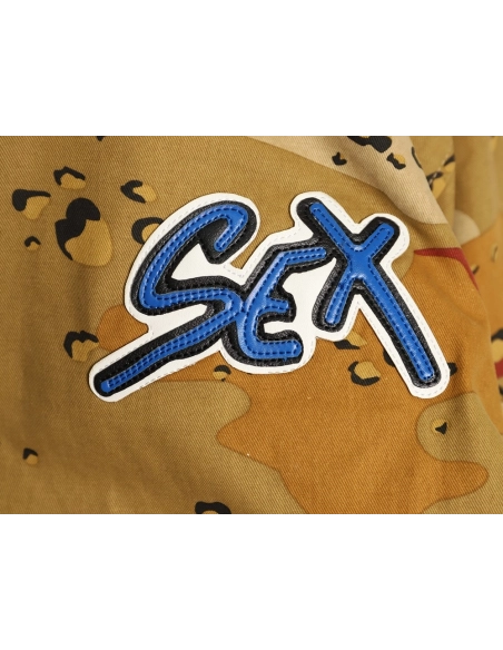 Chrome Hearts Camouflage Flight Stand Collar Baseball Jacket,Chrome Hearts Jacket,Jacket,APPAREL