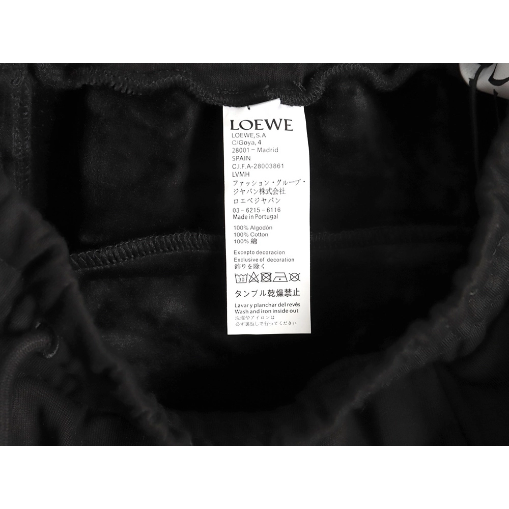 Loewe Embossed Logo Fleece Trousers,Loewe Jeans,PANTS JEANS,APPAREL