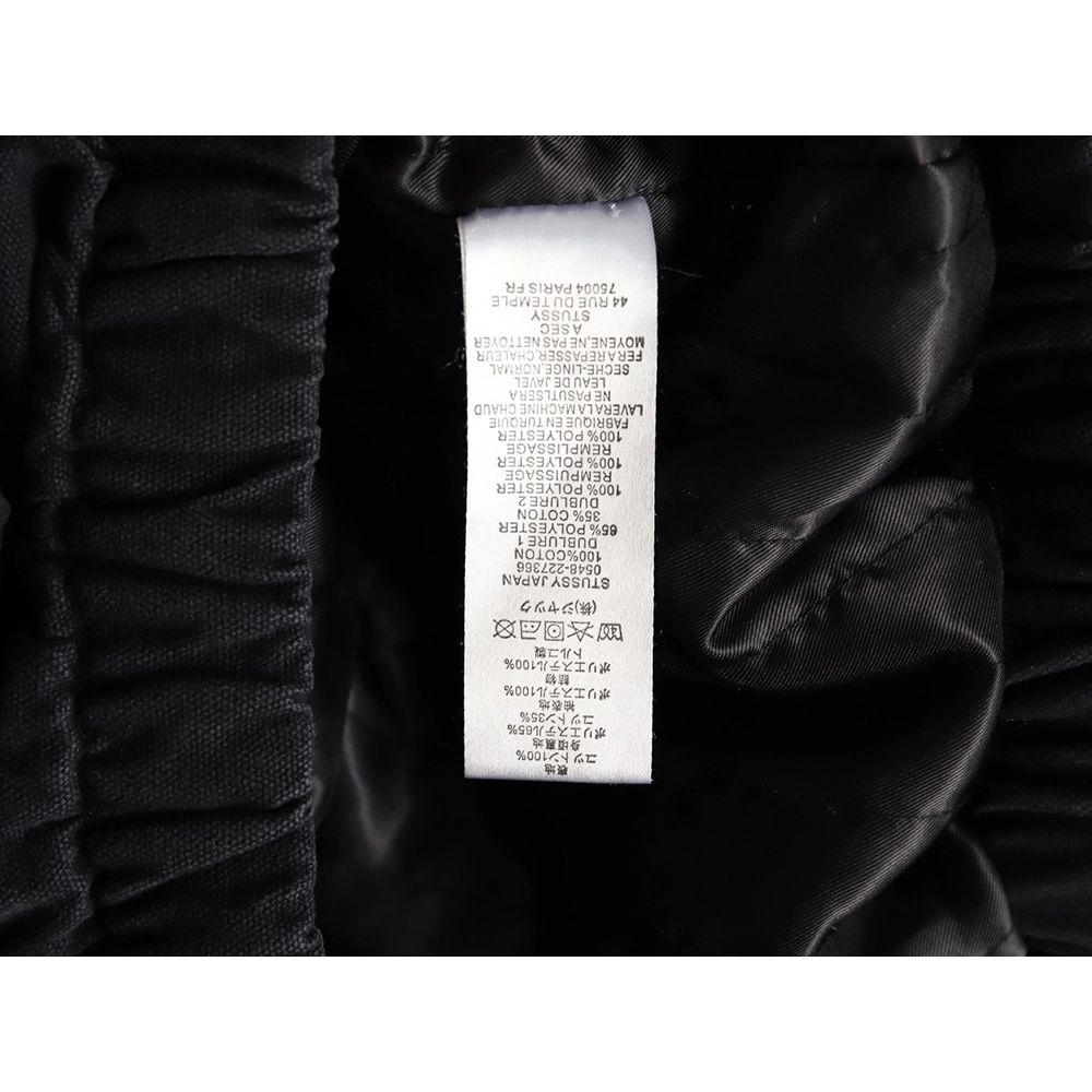 Stussy washed distressed logo embroidered lettering zipup down jacket,Stussy Jacket,Jacket,APPAREL