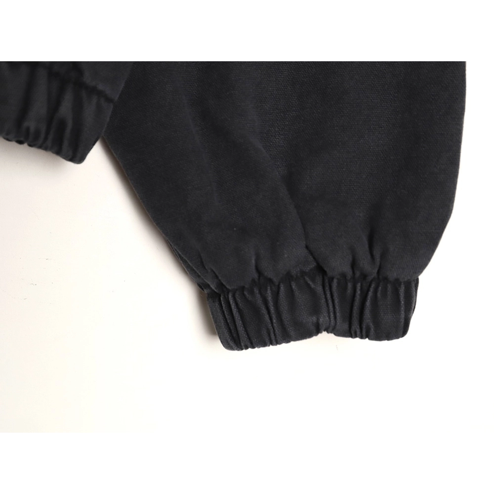 Stussy washed distressed logo embroidered lettering zipup down jacket,Stussy Jacket,Jacket,APPAREL