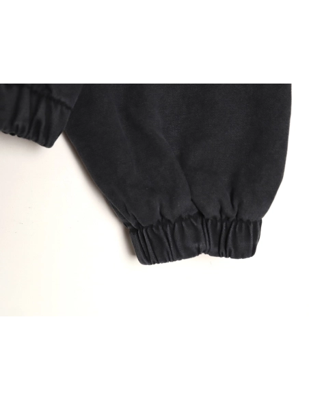 Stussy washed distressed logo embroidered lettering zipup down jacket,Stussy Jacket,Jacket,APPAREL