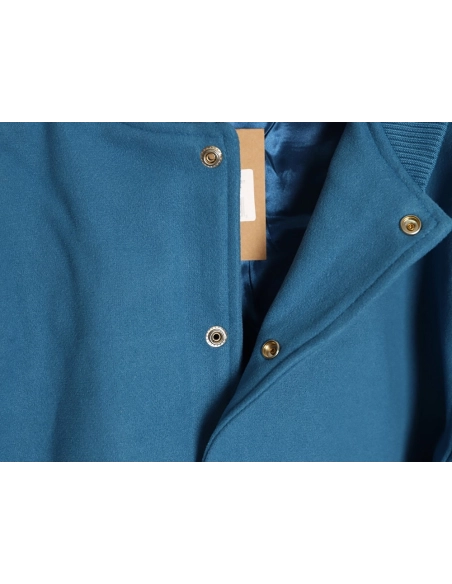 Stussy terry cloth embroidered letter baseball jacket,Stussy Jacket,Jacket,APPAREL