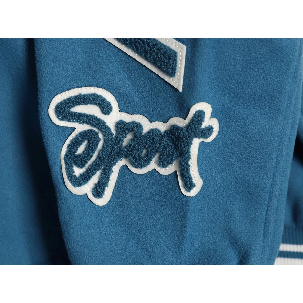 Stussy terry cloth embroidered letter baseball jacket,Stussy Jacket,Jacket,APPAREL