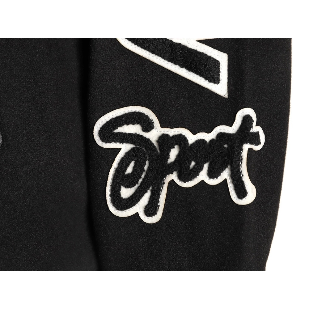 Stussy terry cloth embroidered letter baseball jacket,Stussy Jacket,Jacket,APPAREL