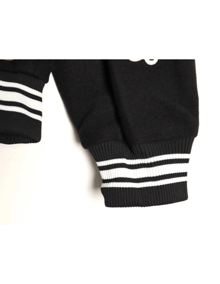 Stussy terry cloth embroidered letter baseball jacket,Stussy Jacket,Jacket,APPAREL