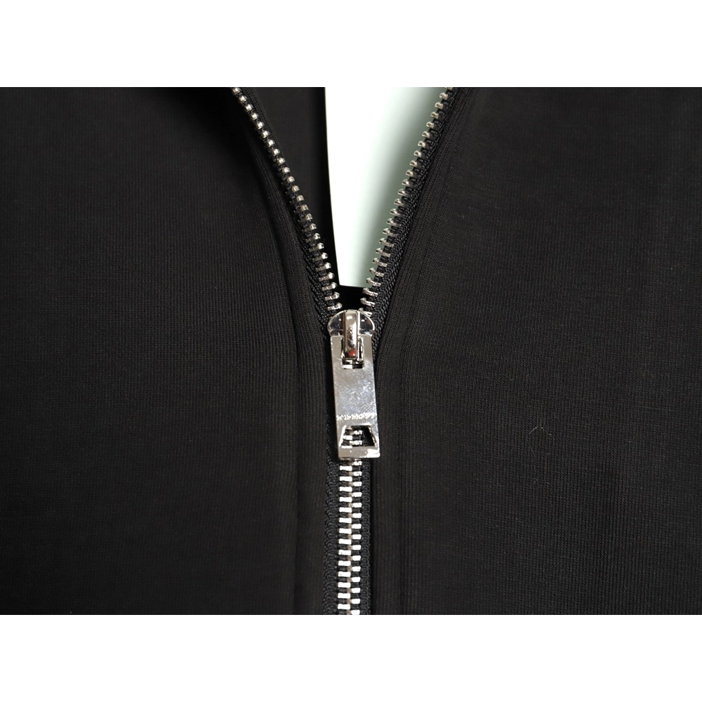 Burberry Equestrian Embroidery Air Layer Double Zipper Jacket,Burberry Jacket,Jacket,APPAREL